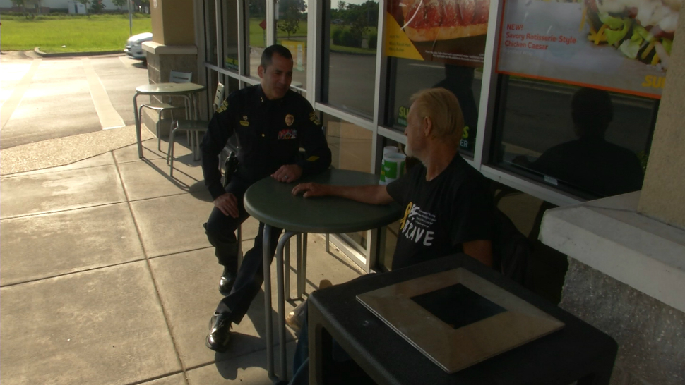 Dennis O'Dell's act of kindness was witnessed by Orlando Police Deputy Chief Robert Anzueto, who reconnects with O'Dell after his act of kindness.