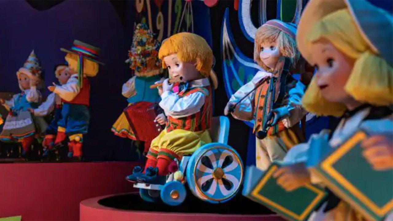 A doll in a wheelchair has been added to the it's a small world attraction at Magic Kingdom. (Photo: Disney)