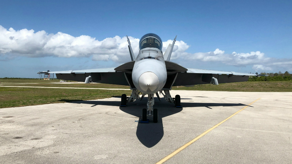 The Navy's F-18 Super Hornet legacy team will perform at the 2019 Melbourne Air and Space Show. (Jonathan Shaban/Spectrum News)